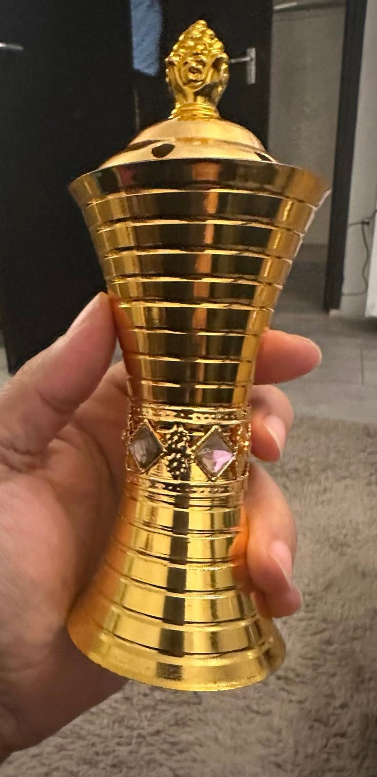 Bakhour Brander (Aroma brander)-zilver en goud.