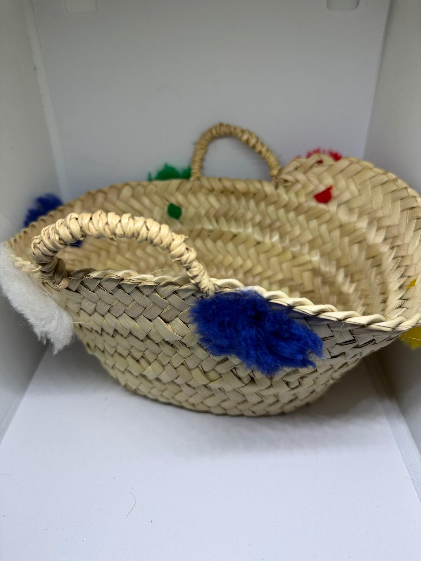 Raffia mandje.
